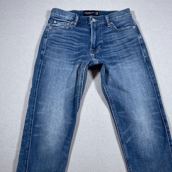 Abercrombie & Fitch Jeans Women 28x32 Mid Rise Skinny Medium Wash‎ Blue - Picture 2 of 12